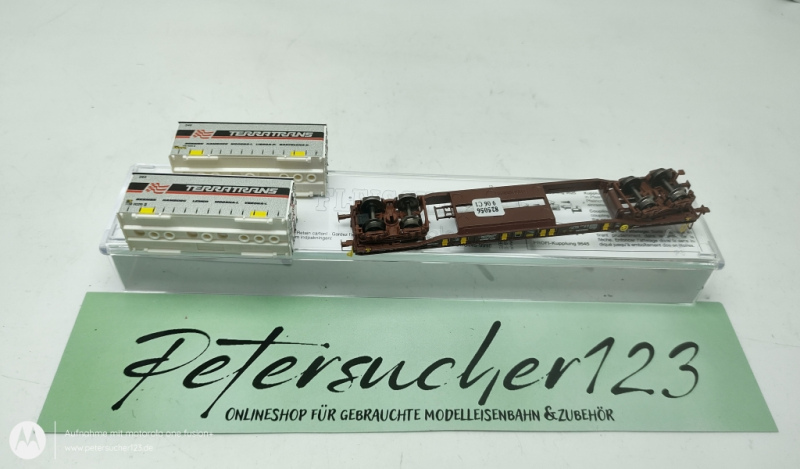 Fleischmann  N DC825056 Container Tragwagen TERRATRANE DB OVP