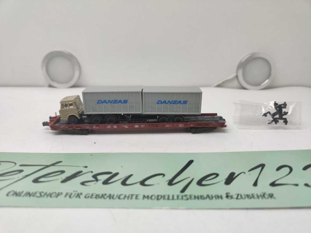 Fleischmann N DC 8279 Rollende Landstraße / LKW DANZAS / DB
