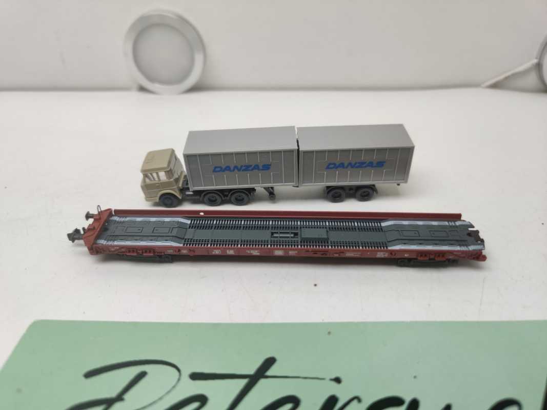 Fleischmann N DC 8279 Rollende Landstraße / LKW DANZAS / DB