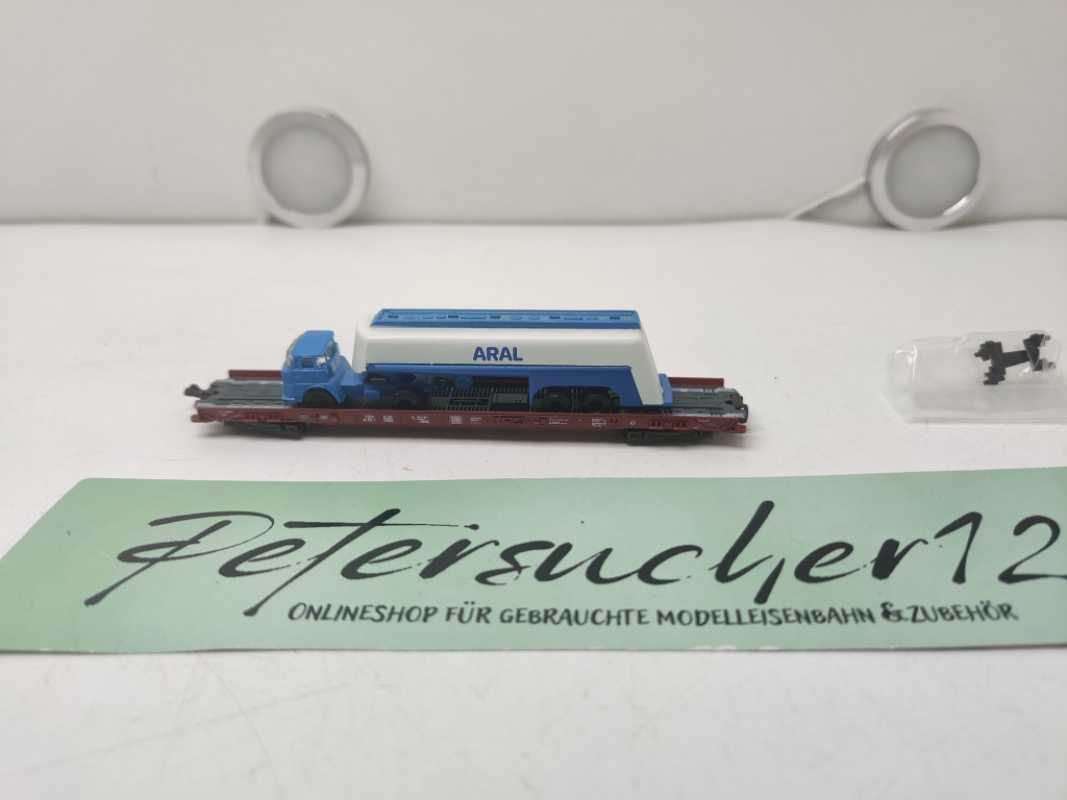 Fleischmann N DC 8279 Rollende Landstraße / LKW ARAL / DB