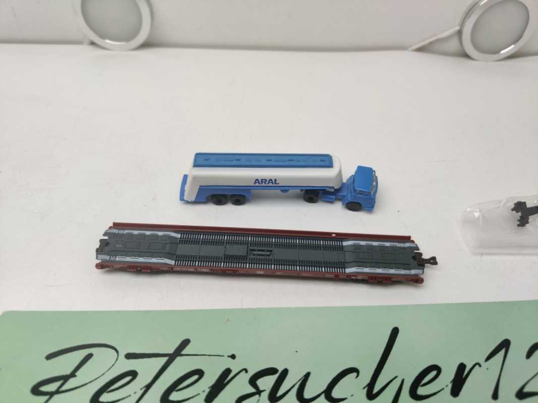 Fleischmann N DC 8279 Rollende Landstraße / LKW ARAL / DB