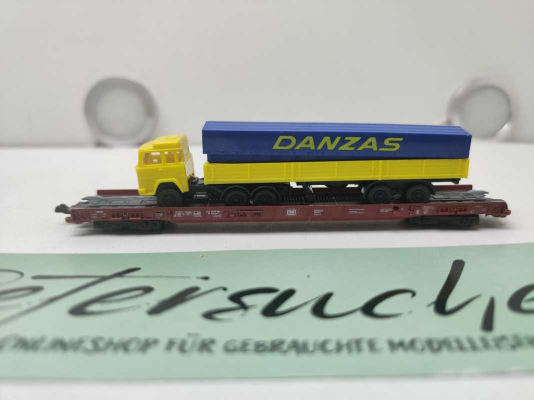 Fleischmann N DC 8279 Rollende Landstraße / LKW Danzas / DB