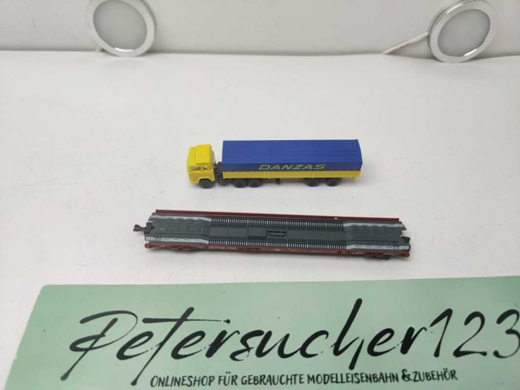 Fleischmann N DC 8279 Rollende Landstraße / LKW Danzas / DB