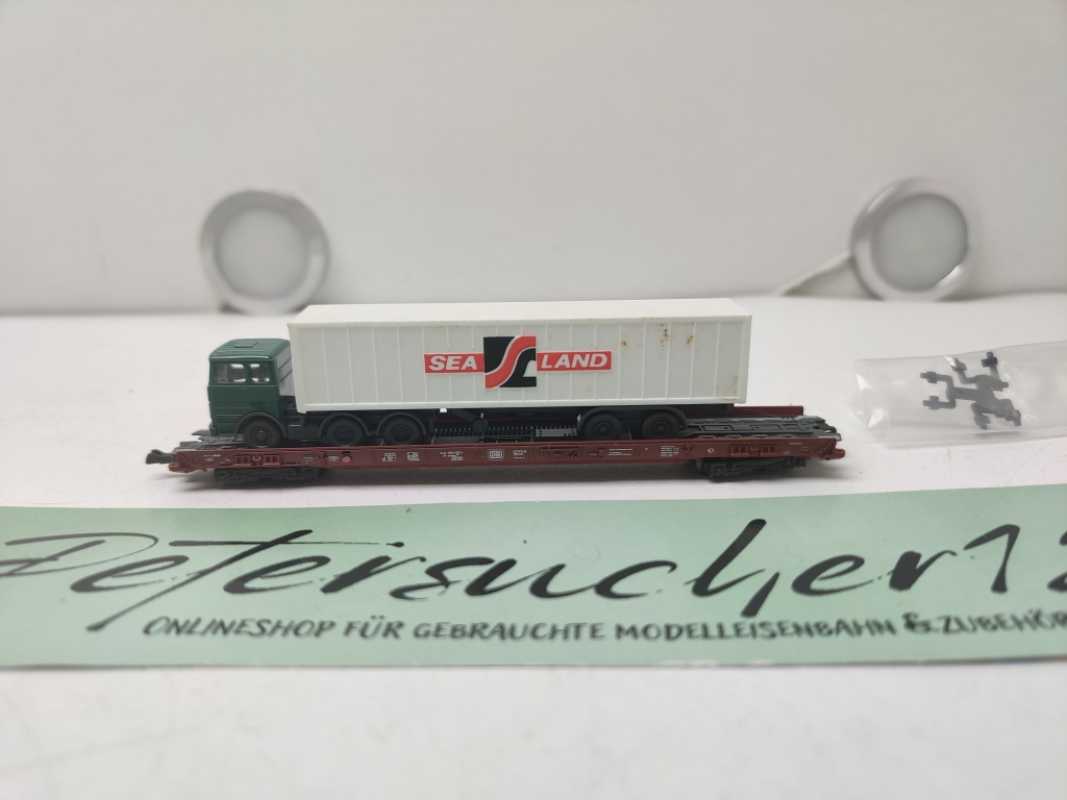 Fleischmann N DC 8279 Rollende Landstraße / LKW SEELAND / DB