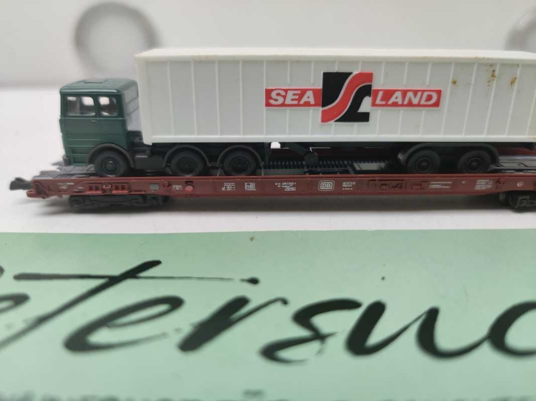 Fleischmann N DC 8279 Rollende Landstraße / LKW SEELAND / DB