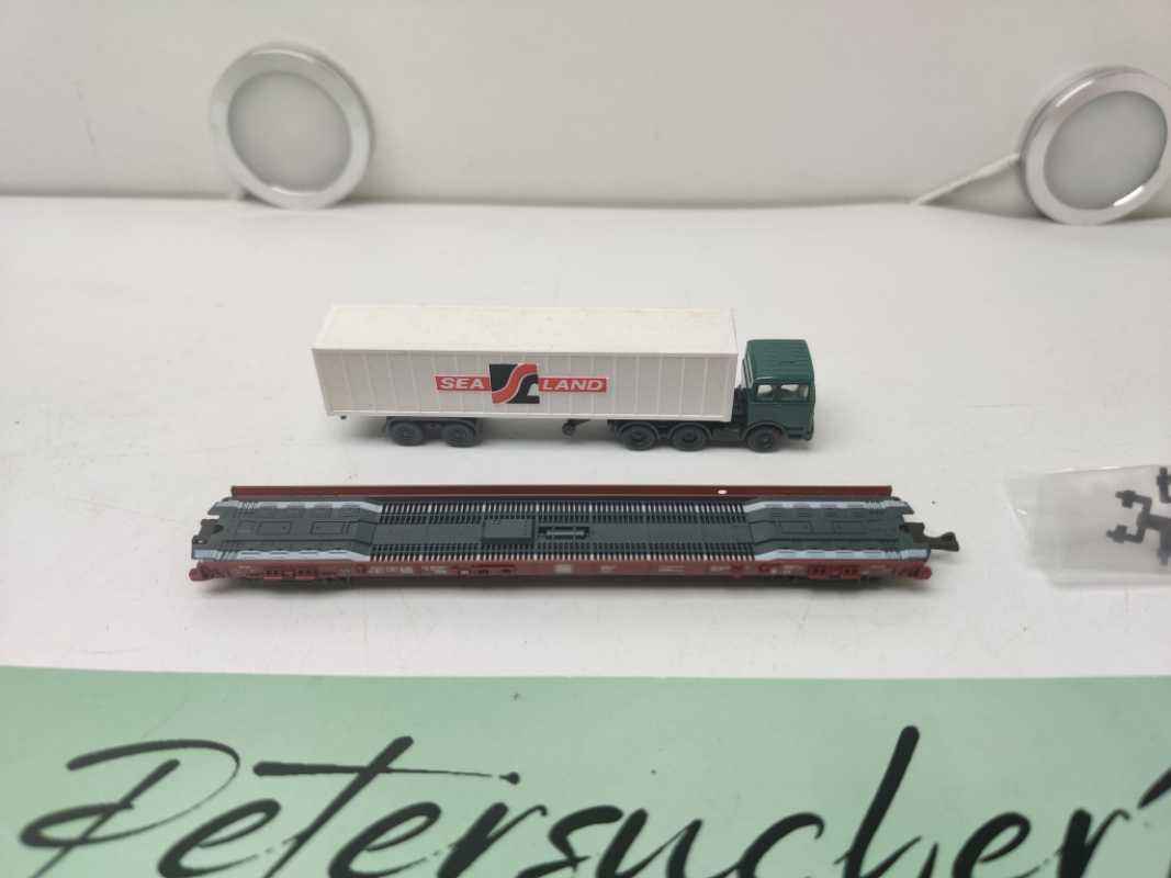 Fleischmann N DC 8279 Rollende Landstraße / LKW SEELAND / DB