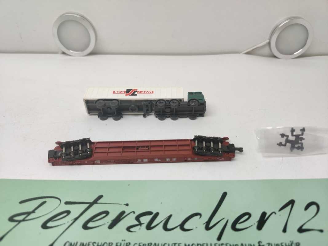 Fleischmann N DC 8279 Rollende Landstraße / LKW SEELAND / DB