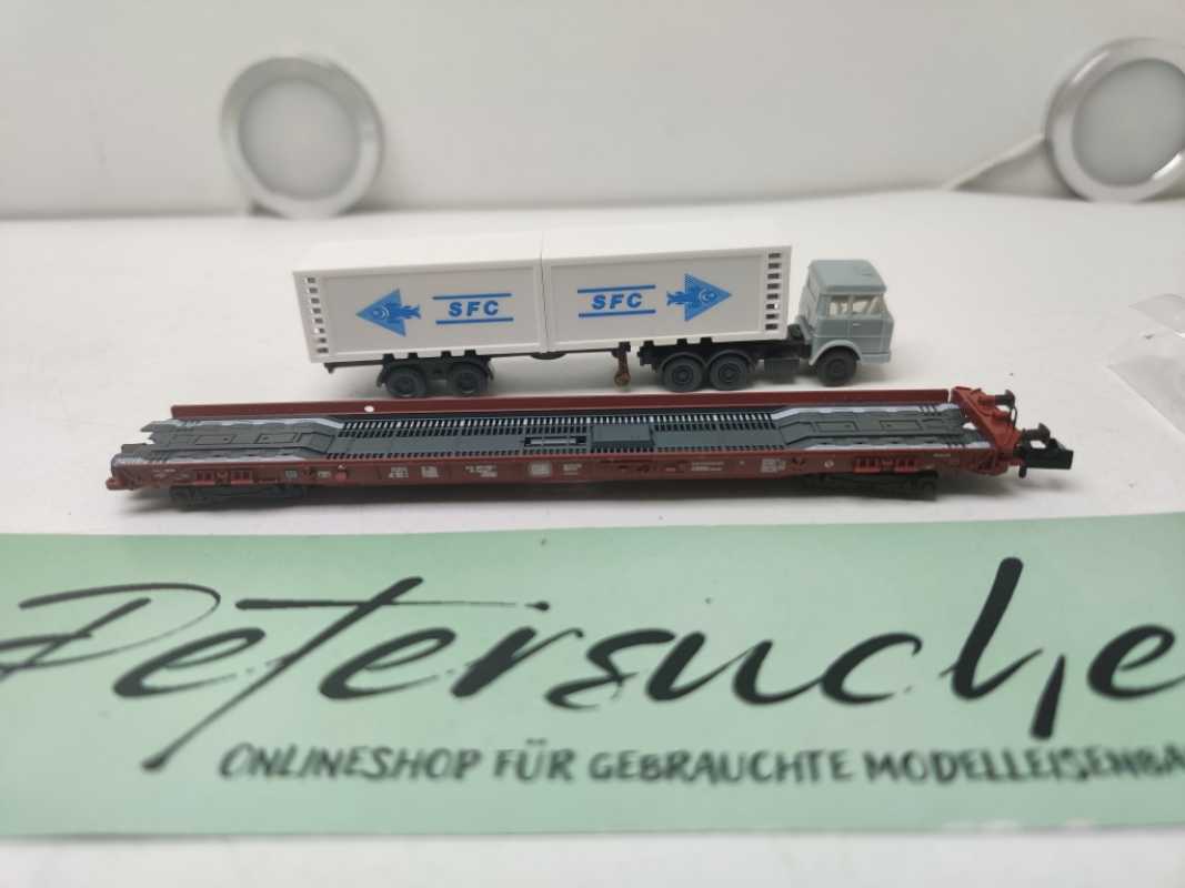Fleischmann N DC 8279 Rollende Landstraße / LKW SFC 1 / DB