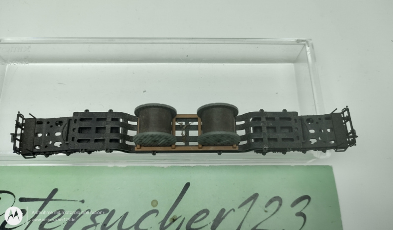 Fleischmann N DC 8299 Schwerlastanhänger Rollen  4-Achser   DB OVP