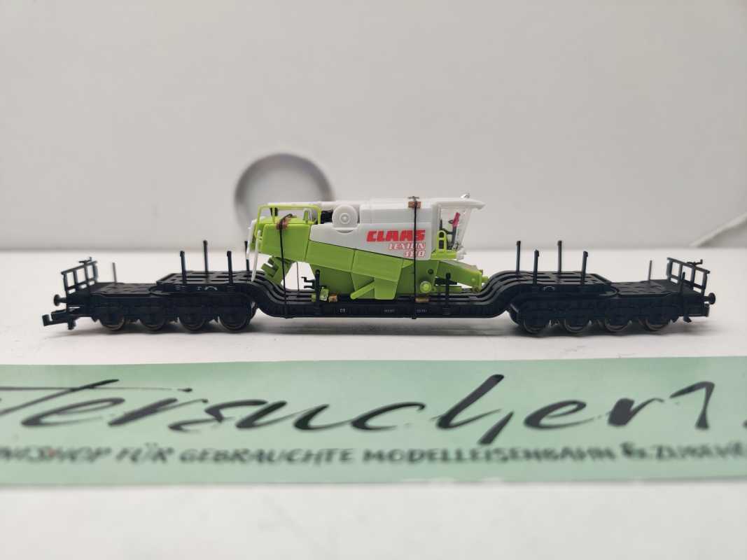 Fleischmann N DC 8299 Schwerlastwagen mit Ladegut / CLAAS Mähdrescher / DB