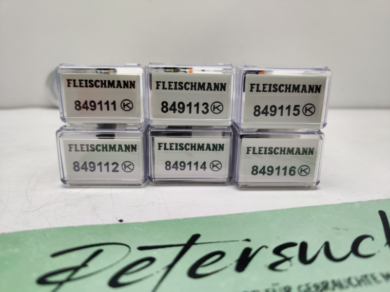 Fleischmann N DC 849110 6-Teiges Set Druckgaskesselwagen / GATX / VTG / OVP