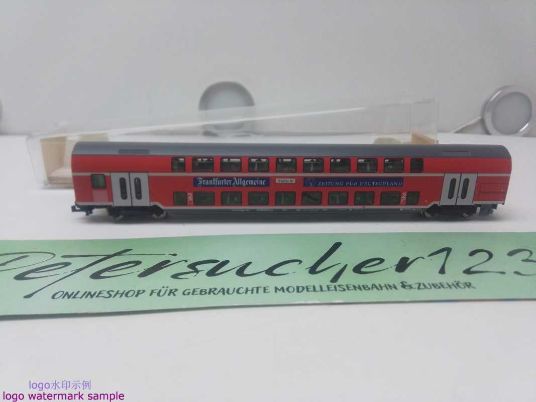 Fleischmann DC N 988625 K / 4-achsiger Doppelstockwagen 2. Kl./ (Bauart DBza 751) / DB / Personen / OVP