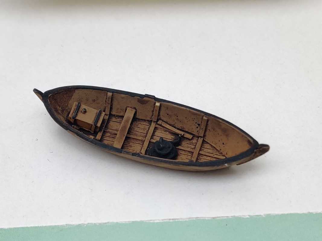 Ferro-Train N MN-316.04 Ruderboot, klein, braun, Holz / 1:160 / OVP