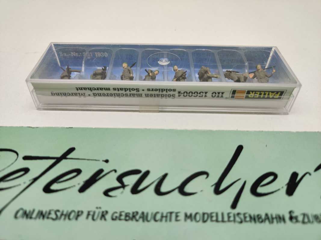 Faller H0 156004 Figuren-Set "Soldaten marschierend" / 8 Figurinen / OVP