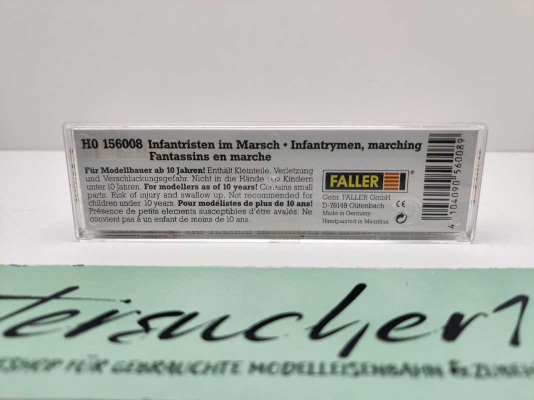 Faller H0 156008 Figuren-Set "Infantristen im Marsch" / 8 Figurinen / OVP