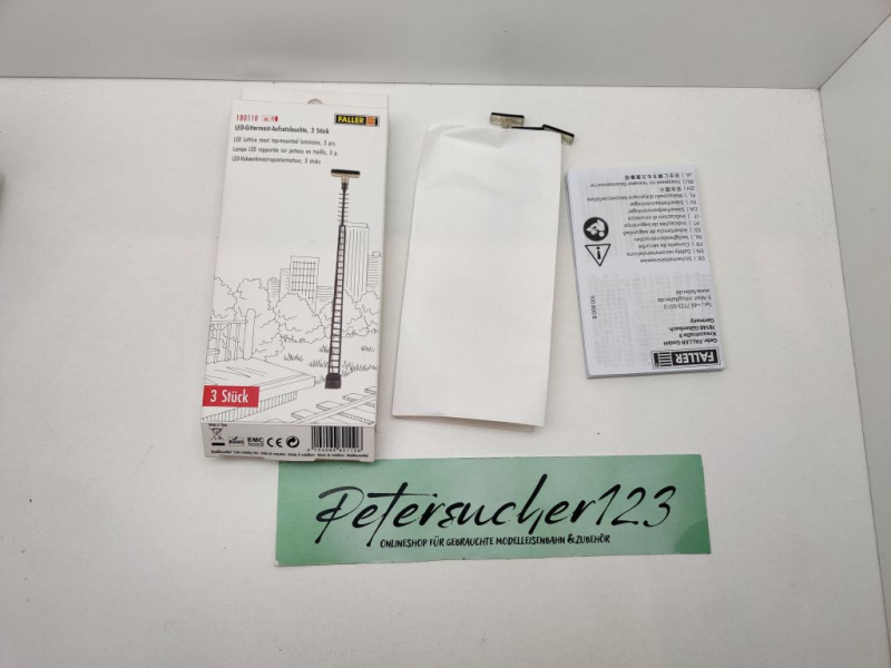 Faller H0 DC 180110 LED-Gittermast Aufsatzleuchte / 2-flammig / OVP