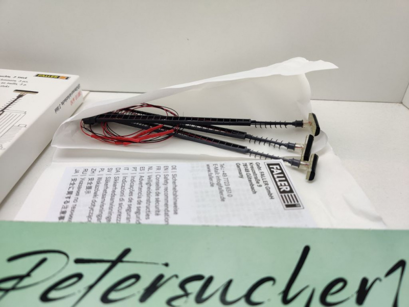 Faller H0 DC 180110 LED-Gittermast Aufsatzleuchte / 2-flammig / OVP