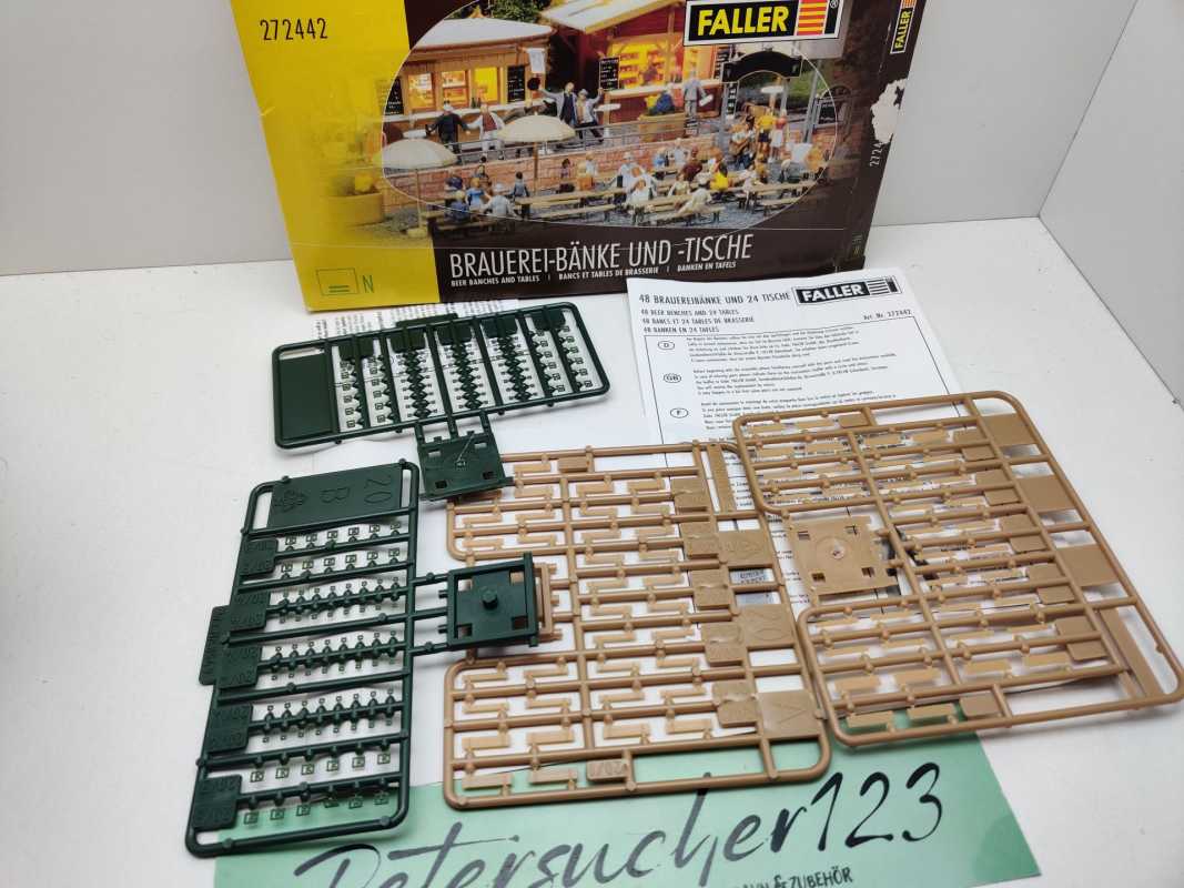 Faller N 272442 Brauereitische & -Bänke Bausatz / 1:160 / OVP