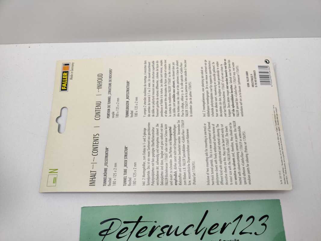 Faller N 272636 Felsdekor f. Tunnelröhre / ungeöffnet / 1:160 / OVP