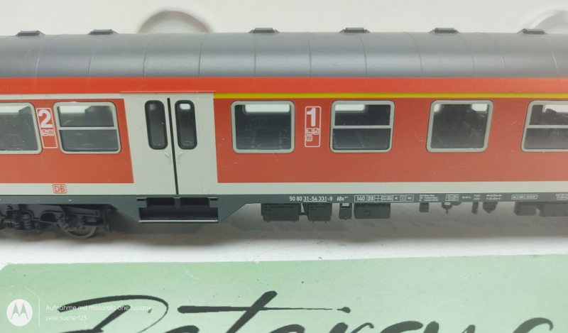 Fleischmann H0 DC 5647 Nahverkehrswagen / 2.-1.-2.Kl / NEM / DB