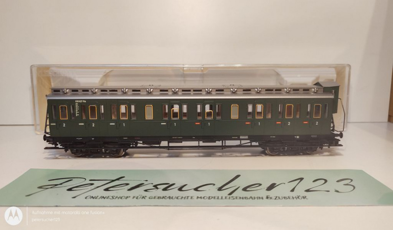 Fleischmann H0 DC 5689 Abteilwagen mit Bremserhaus / 1./2.Kl. / K / DB / OVP