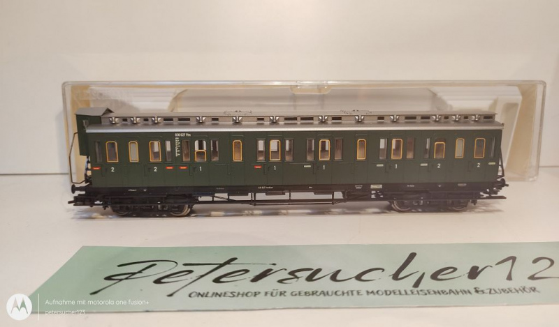 Fleischmann H0 DC 5689 Abteilwagen mit Bremserhaus / 1./2.Kl. / K / DB / OVP