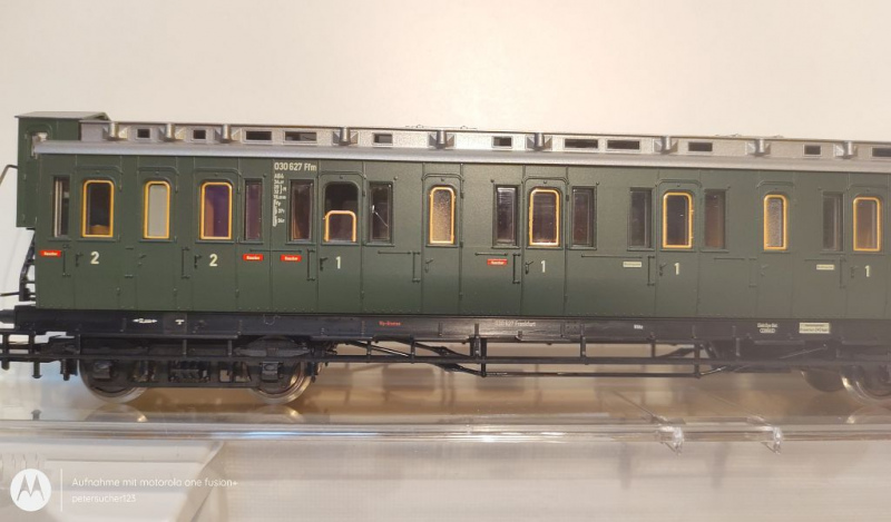 Fleischmann H0 DC 5689 Abteilwagen mit Bremserhaus / 1./2.Kl. / K / DB / OVP