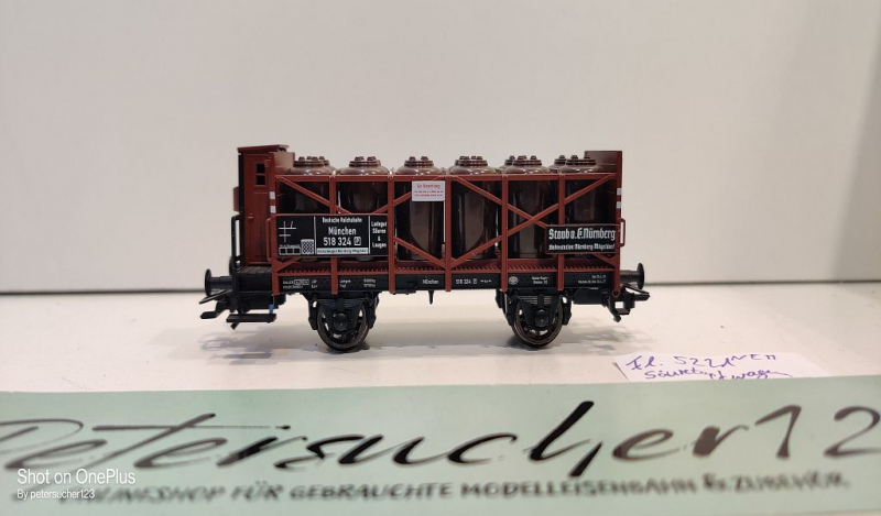 Fleischmann H0 AC 5221 Säuretopfwagen "Staub & Co. Nürnberg" / NEM / DRG