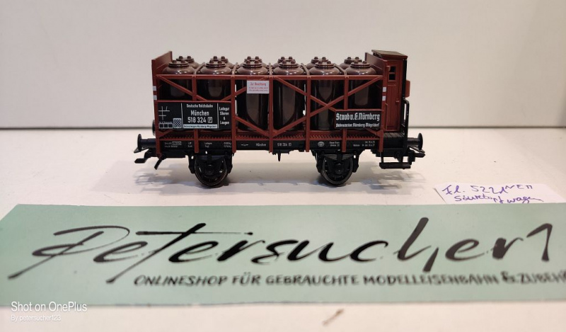 Fleischmann H0 AC 5221 Säuretopfwagen "Staub & Co. Nürnberg" / NEM / DRG