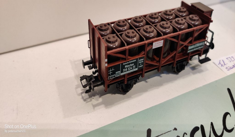 Fleischmann H0 AC 5221 Säuretopfwagen "Staub & Co. Nürnberg" / NEM / DRG