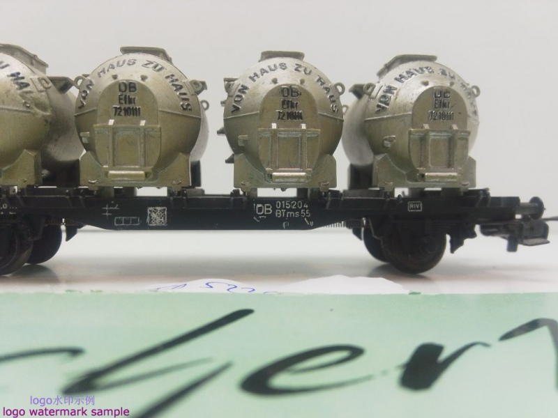 Fleischmann H0 DC 5230 Behältertragwagen "von Haus zu Haus" / BTms55 / DB