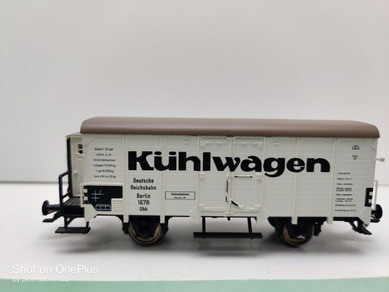 Fleischmann H0 AC 5346 Kühlwagen "Kühlwagen" / Ghk / NEM / DRG