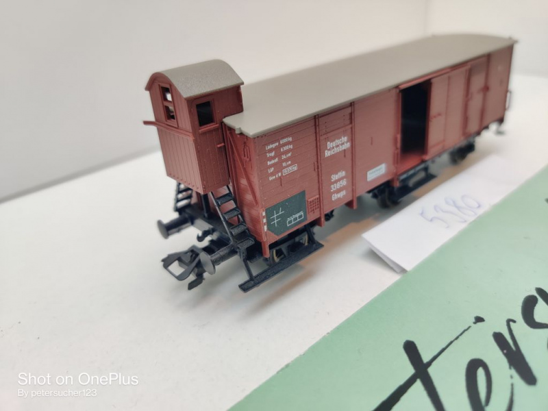 Fleischmann H0 AC 5380 ged. Güterwagen m Brmshs / Ghwps / NEM / DRG