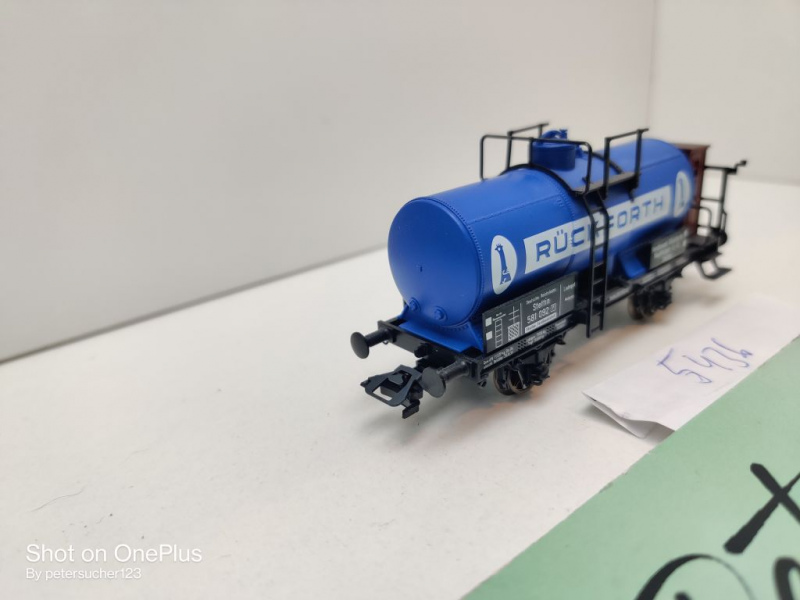 Fleischmann H0 AC 5436 Chemie-Kesselwagen m Brmshs "Rückforth" / NEM / DRG