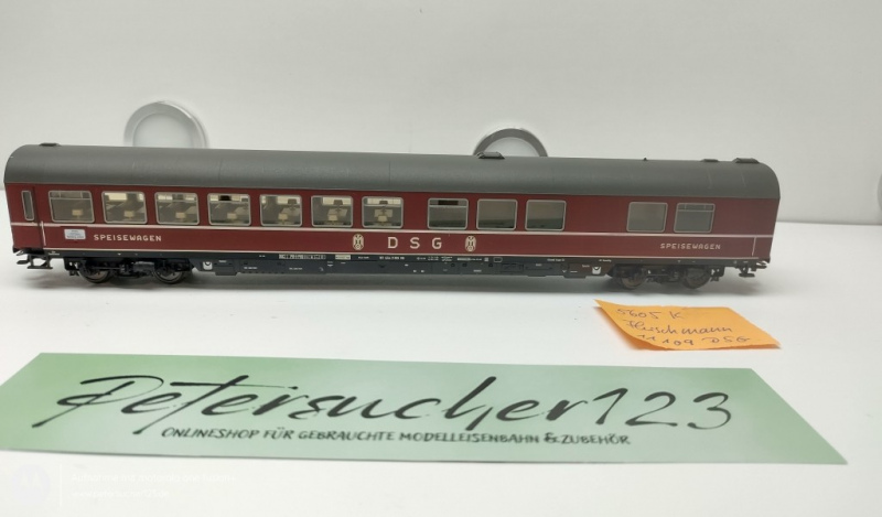 Fleischmann H0 AC 5605 Speisewagen der DSB / rot / WR4üm / NEM / DB
