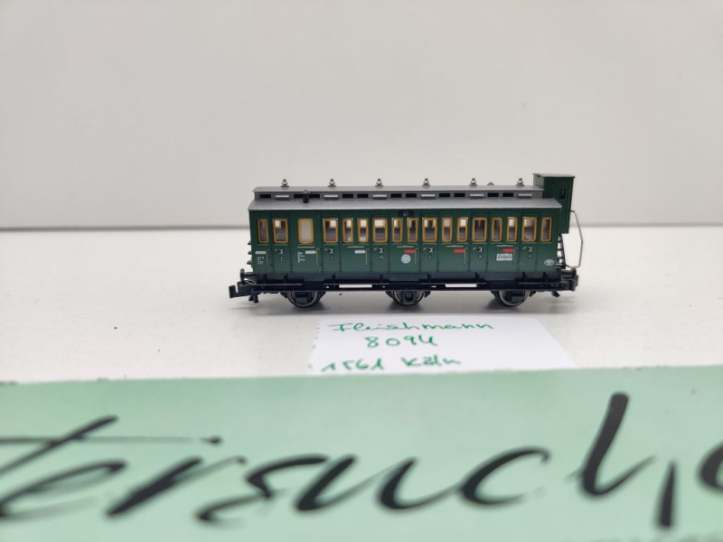 Fleischmann N DC 8094 Abteilwagen 3.Kl Bremserhaus C3Pr89 / DRG