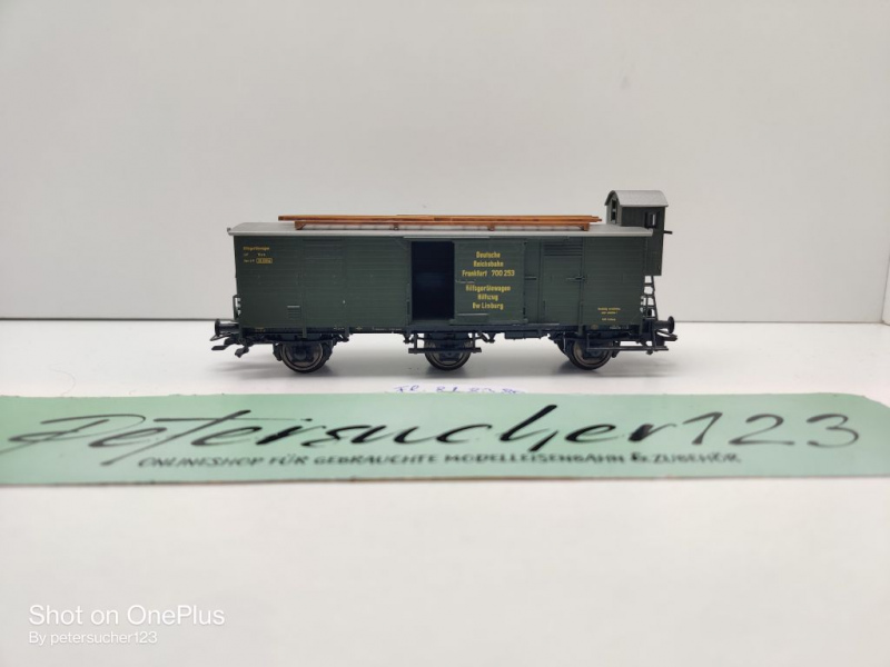 Fleischmann H0 AC 815380 Hilfsgerätewagen Hilfszug BW Limburg / NEM / DRG