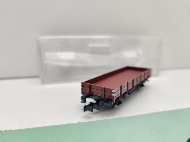 Fleischmann N DC 820001 Niederbordwagen X90/ 2 DKW Modelle / NEM / DB / OVP