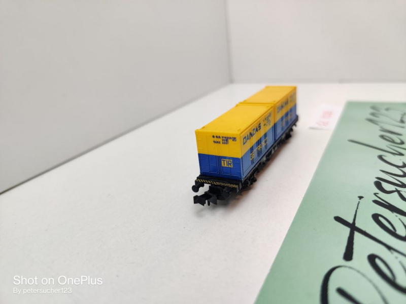 Fleischmann N DC 8233 Containertragwagen "Danzas" / DB