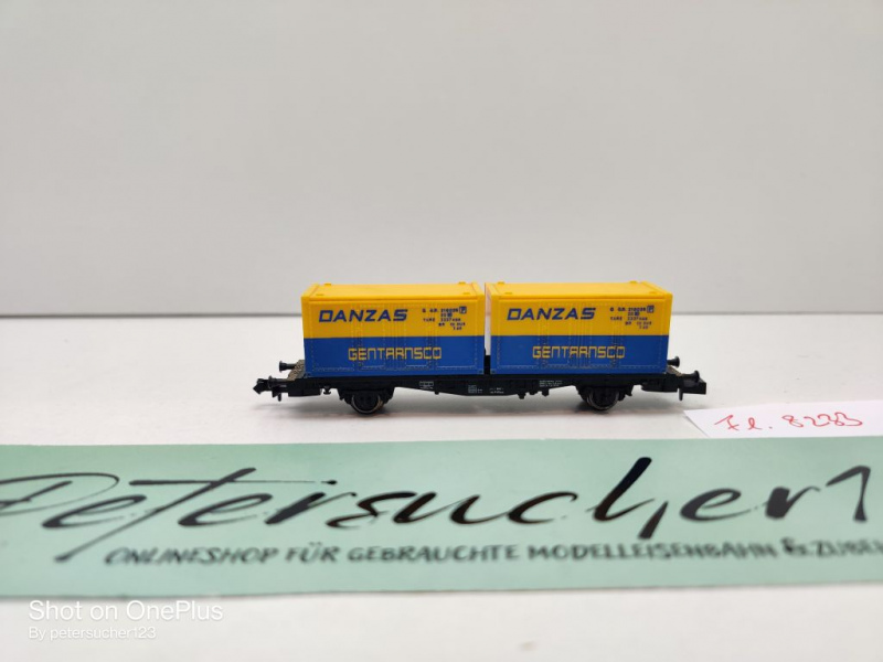 Fleischmann N DC 8233 Containertragwagen "Danzas" / DB