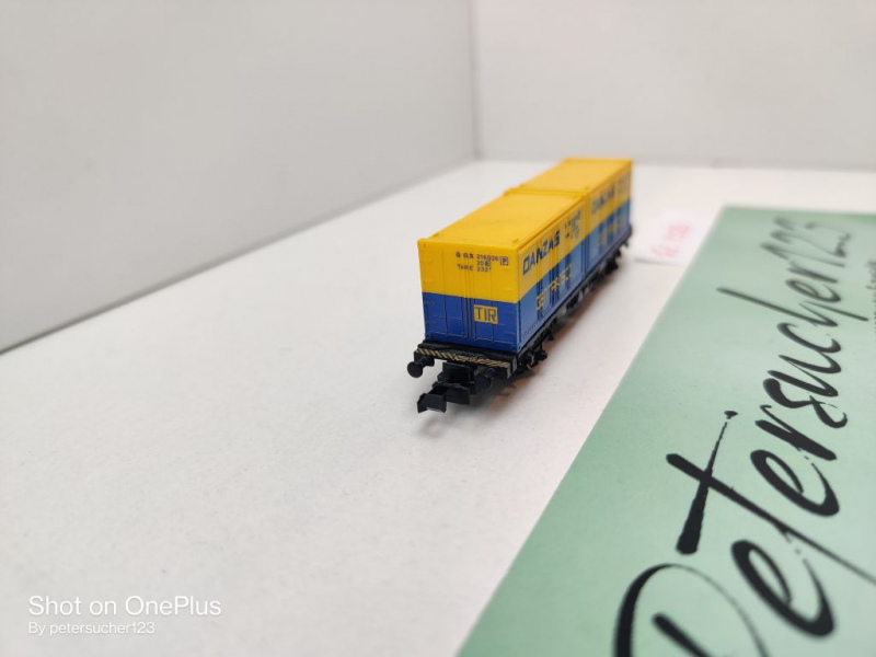Fleischmann N DC 8233 Containertragwagen "Danzas" / DB