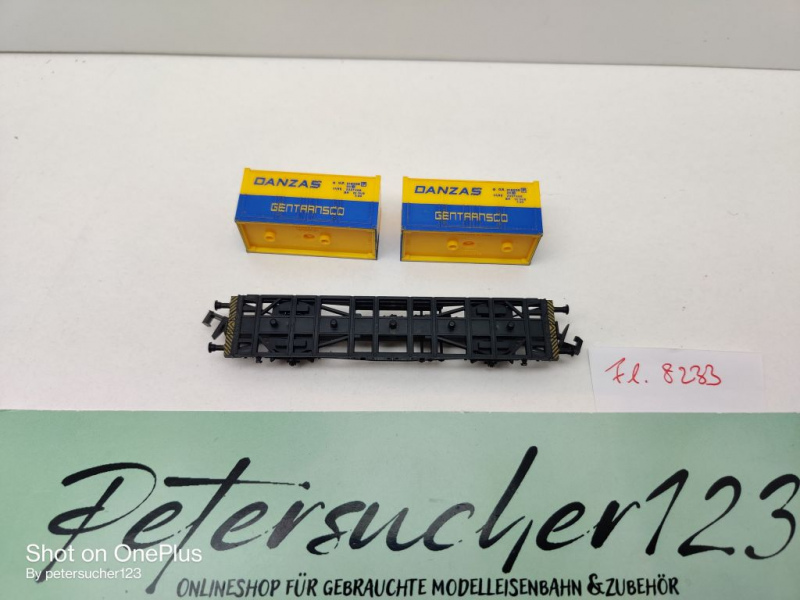 Fleischmann N DC 8233 Containertragwagen "Danzas" / DB