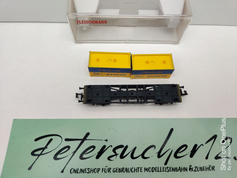 Fleischmann N DC 8233 Containertragwagen "Danzas" / DB / OVP