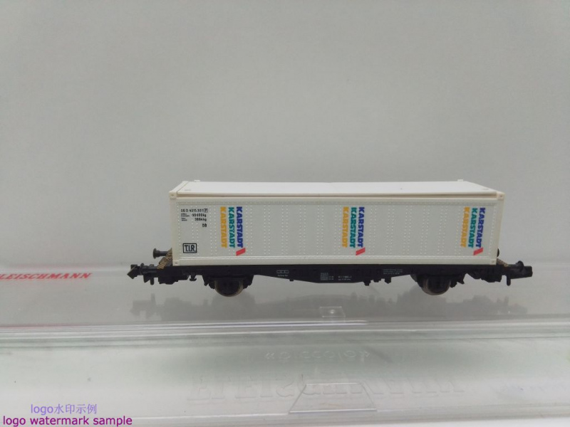 Fleischmann N DC 8241 Behältertragwagen "Karstadt" / Lbs 593 / DB