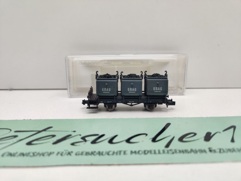 Fleischmann N DC 8265-04 Kohlekübelwagen GPAG292 / NEM / DB / OVP