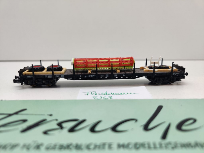 Fleischmann N DC 8268 Rungenwagen "Landw. Ladung" Rs684 / NEM / DB