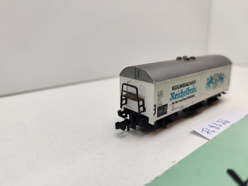 Fleischmann N DC 8326 Kühlwagen "Kulmbacher" Logo Rechts Ichq / DB