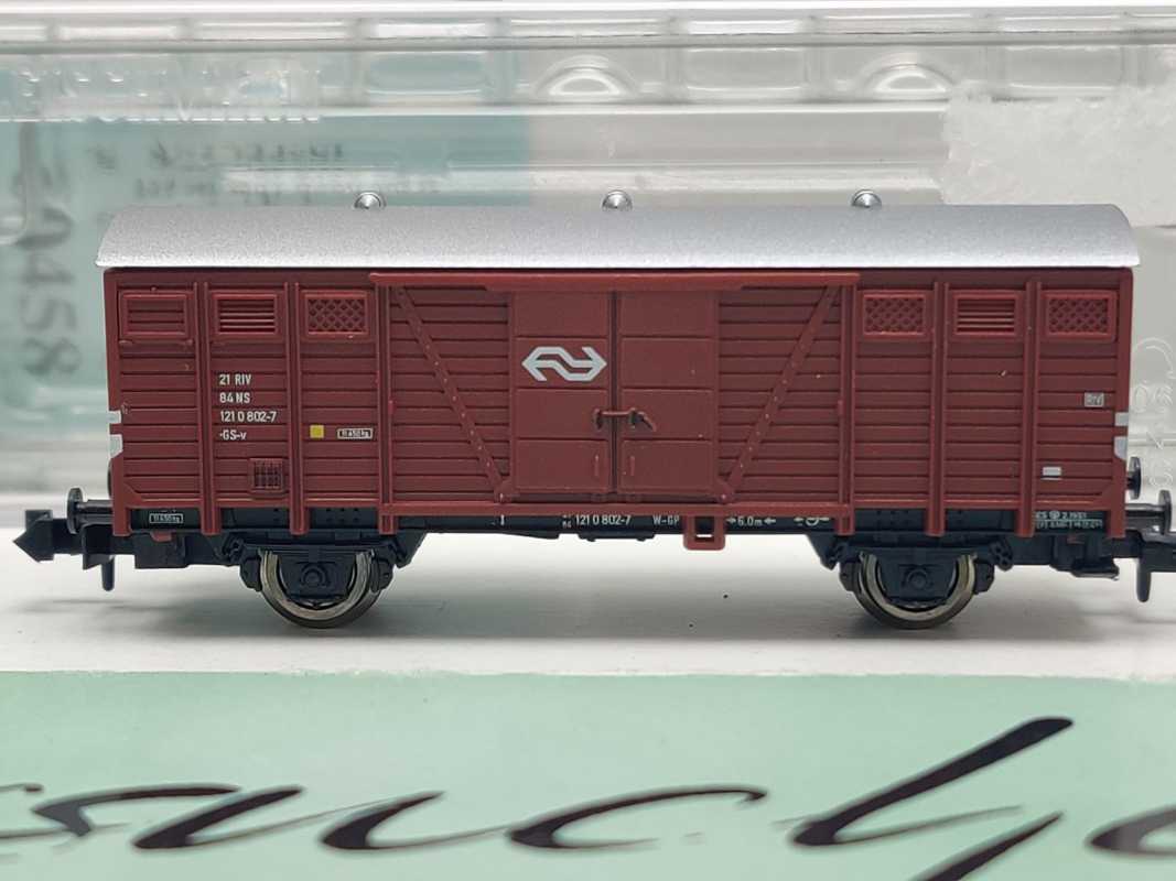 Fleischmann N DC 833301 gedeckter Güterwagen Gs-v / NS / OVP
