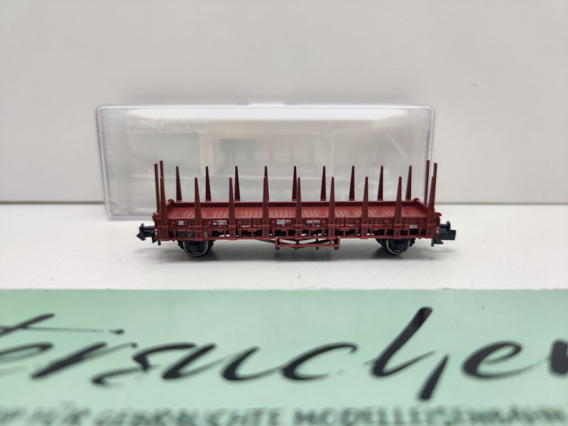 Fleischmann N DC 872501 Rungenwagen Stahlrungen Rmrs / NEM / DR / OVP