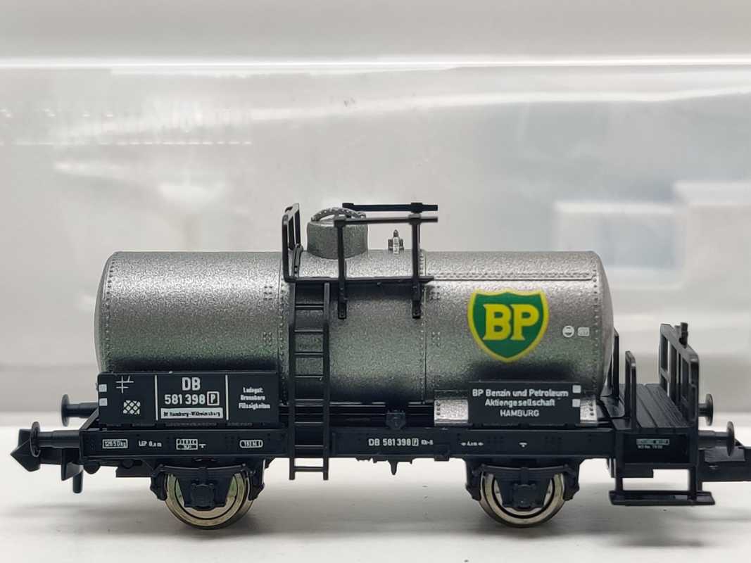 Fleischmann N DC 881906-2 Kesselwagen Bremserhaus "BP" / NEM / DB / EVP
